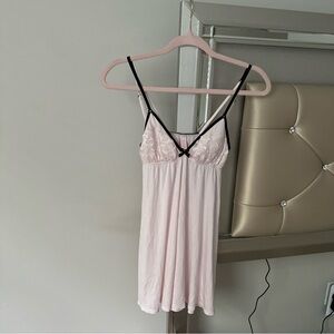 vintage victoria’s secret pink lacey babydoll dress 🏹